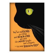 Black Cat Tis Halloween Party Invitation
