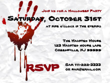 Bloody Party Invite