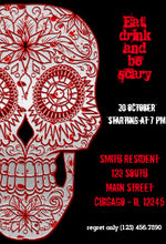 Bloody Sugar Skull Invitation