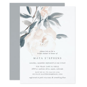 Blush Whisper Bridal Shower Invitation