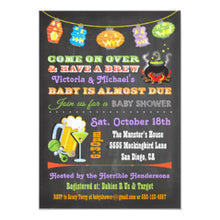 Halloween Invitation Card - Chalkboard Halloween Baby Shower Invitations