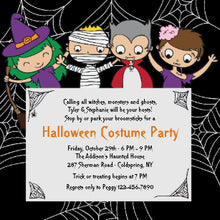 Childrens Costume Halloween Party Invitation