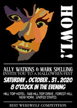 Classic Werewolf Halloween Party Invitation