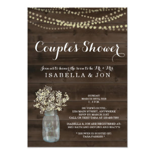 Couples Shower Invitation Bridal Wedding Baby