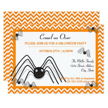 Halloween Invitation Card - Crawl On Over 3x5 Halloween Party Invite