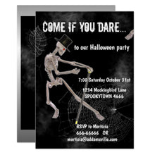 Dancing Skeleton Halloween Invitation