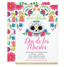 Halloween Invitation Card - Day Of The Dead Party Invitation S