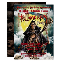 Halloween Invitation Card - Devilish Skeleton Halloween Party Invitation