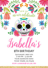 Dia De Los Muertos Birthday Invitation
