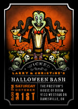 Dracula Halloween Bash Party Fun Invitation