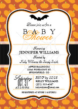 Elegant Halloween Theme Baby Shower Invite