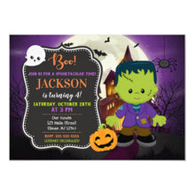 Frankenstein Halloween Birthday Invitation