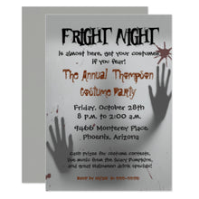 Halloween Invitation Card - Fright Night Halloween Invitation