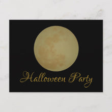 Halloween Invitation Card - Full Moon Halloween Party Invitation