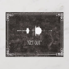 Halloween Invitation Card - Get Out Evp Postcard Halloween Invite