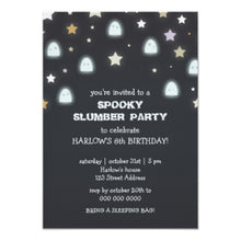 Halloween Invitation Card - Ghosts Stars Spooky Slumber Party Invite
