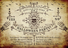 Gothic Victorian Halloween Invitation