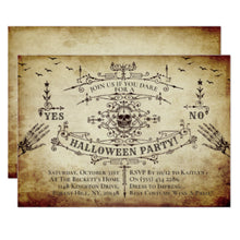 Halloween Invitation Card - Gothic Victorian Halloween Invitation