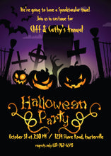 Halloween Invitation Card - Graveyard Antics Halloween Invitation
