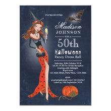 Halloween 50 Th Birthday Party Invitation