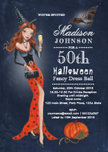 Halloween Invitation Card - Halloween 50 Th Birthday Party Invitation