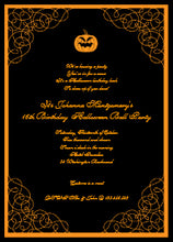 Halloween Invitation Card - Halloween Ball Costume Party Invitation