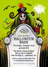 Halloween Bash Ghoulish Party Invitation