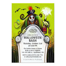 Halloween Invitation Card - Halloween Bash Ghoulish Party Invitation