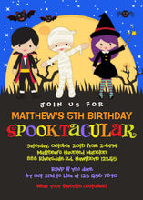 Halloween Invitation Card - Halloween Birthday Invitation Halloween Invite