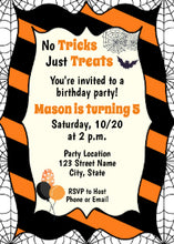 Halloween Birthday Invitation Rec