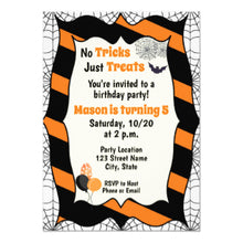 Halloween Invitation Card - Halloween Birthday Invitation Rec