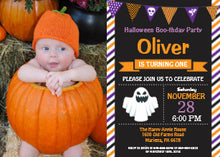 Halloween Invitation Card - Halloween Birthday Party Invitation