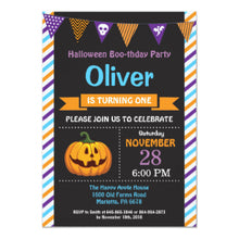 Halloween Invitation Card - Halloween Birthday Party Invitation 1