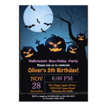 Halloween Invitation Card - Halloween Birthday Party Invitation 2