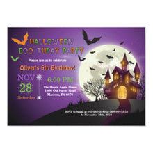 Halloween Invitation Card - Halloween Birthday Party Invitation 4
