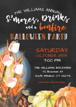 Halloween Bonfire Party Invitation