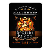 Halloween Bonfire Party Invitation 1