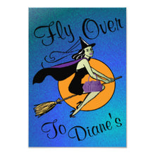 Halloween Invitation Card - Halloween Fly Over Invitation