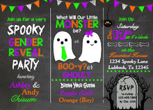 Halloween Gender Reveal Invitation