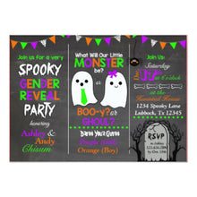 Halloween Invitation Card - Halloween Gender Reveal Invitation