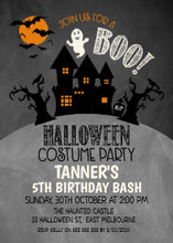 Halloween Haunted Castel Birthday Invitation
