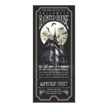 Halloween Haunted House Ticket Invitation 1