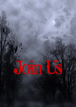 Halloween Haunted Sky Blue Mist Custom Invitation