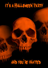 Halloween Invitation Card - Halloween Horror Party Invitation