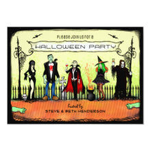 Halloween Invitation Card - Halloween Invite Halloween Costume Party