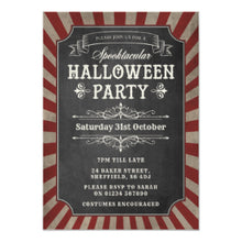 Halloween Party Invitation Circus Party