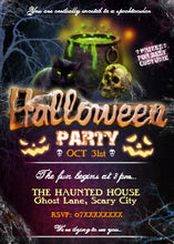 Halloween Invitation Card - Halloween Party Invitation Fully Customisable-Ra7 1