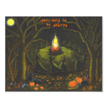 Halloween Invitation Card - Halloween Party Invitations Bonfire Witches Invitation