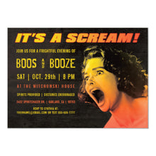 Halloween Invitation Card - Halloween Party Invitations Boos Booze