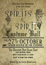 Halloween Party Spirits Costume Ball Invitation